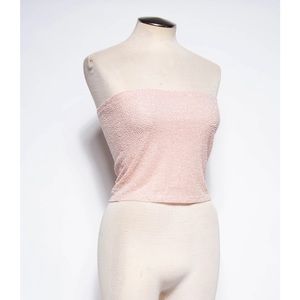 KRIZIA 90S/00 PINK BEADED TUBE TOP W TAGS